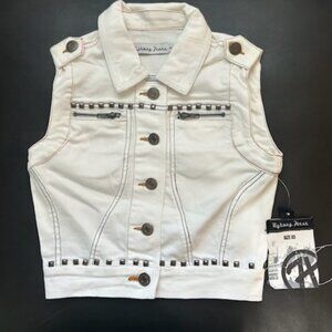 Highway Jeans Studded Denim Vest - Size XS - NWT